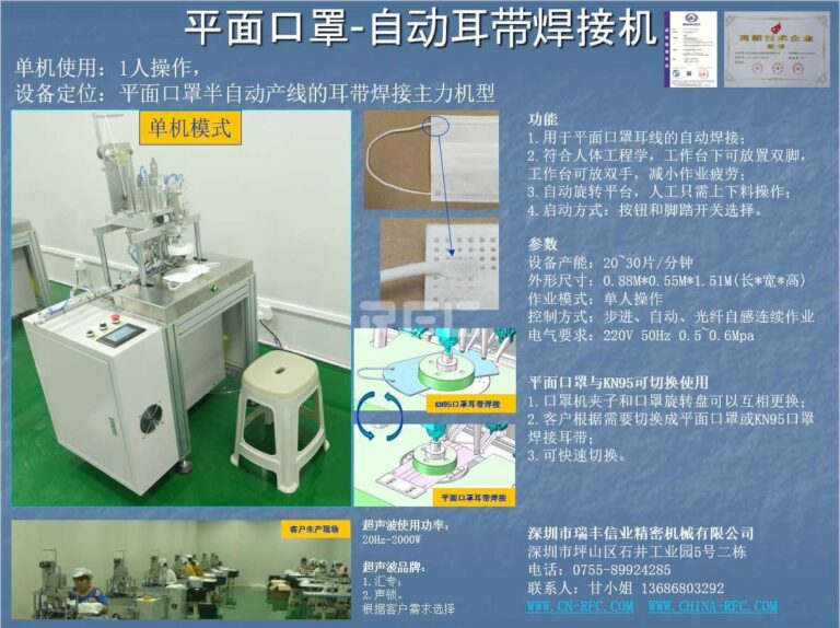 平面口罩耳带机介绍1